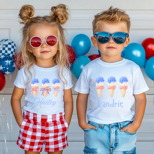 Patriotic Ice Cream Cones