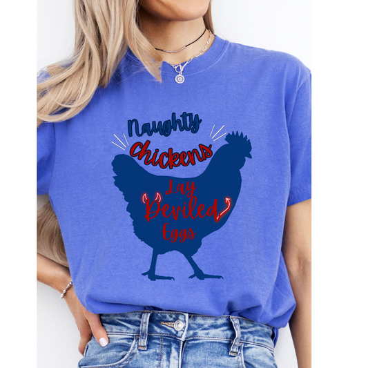 Naughty Chickens Lay Deviled Eggs